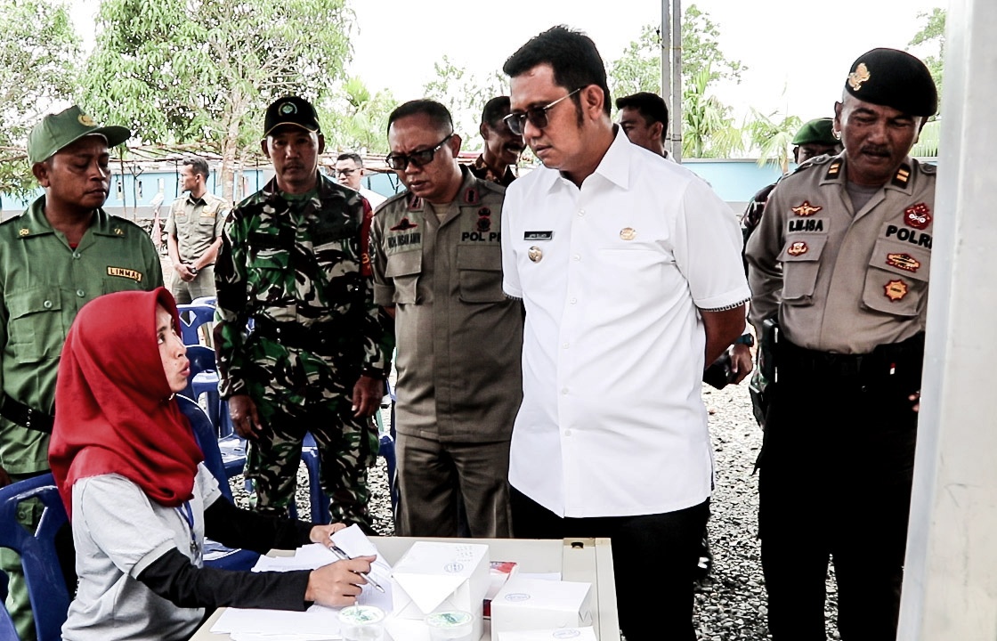 Tinjau Pelaksanaan Pilkades, Ini Harapan Bupati Bintan 